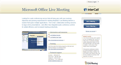 Desktop Screenshot of livemeeting.intercallapac.com